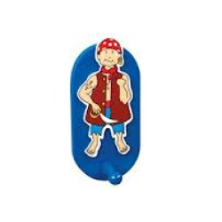 Kids bedroom accessories - HOOK - CLOTHES OR BAG HOOK - PIRATE  - last  one (pirate flag also available) 