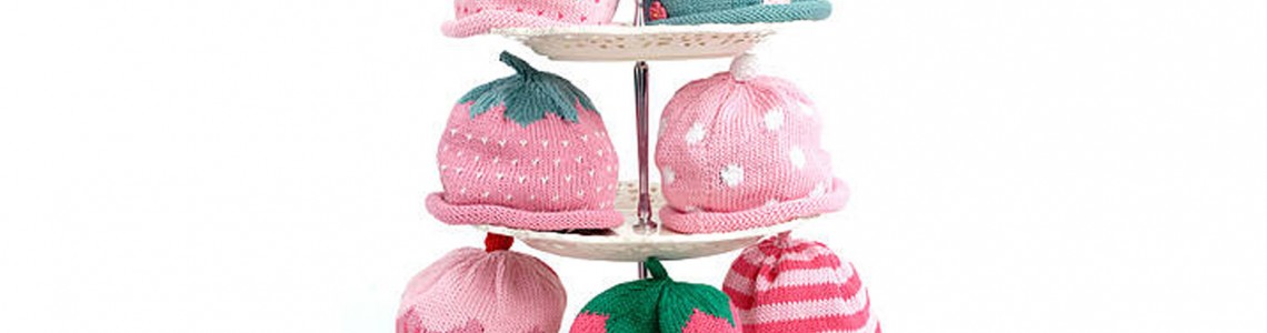 MERRY BERRIES  - 100% cotton baby hats - sale