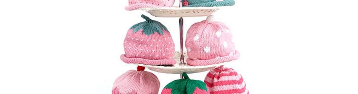 MERRY BERRIES  - 100% cotton baby hats 