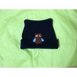 Hat - Basic - Soft fleece hat - NAVY - OWL - 9-12 (48) , 18-24 (50) and 3-5 y (52) sale 