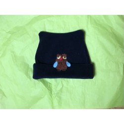 Hat - Winter - Fleece - Basic - NAVY - OWL - 9-12m, 18-24m 3-5yr 