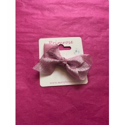 Hair Accessories - Clip - BOW - shiny pink