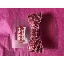 Hair Accessories - Clip - BOW - Pink Glitter Sequins 