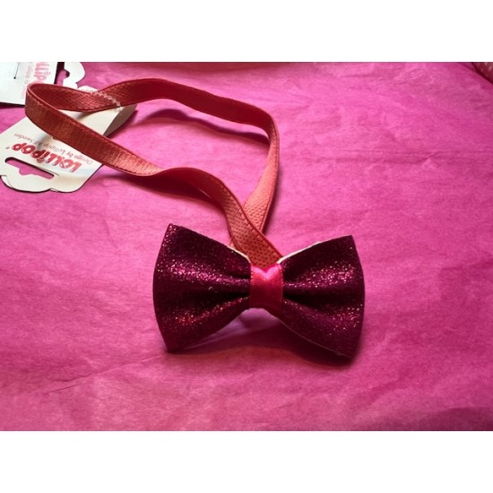 Hair Accessories - BAND - BOW - glittery pink or blue